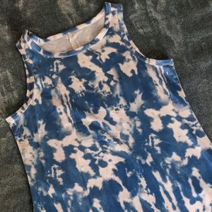 Blue and White Dress